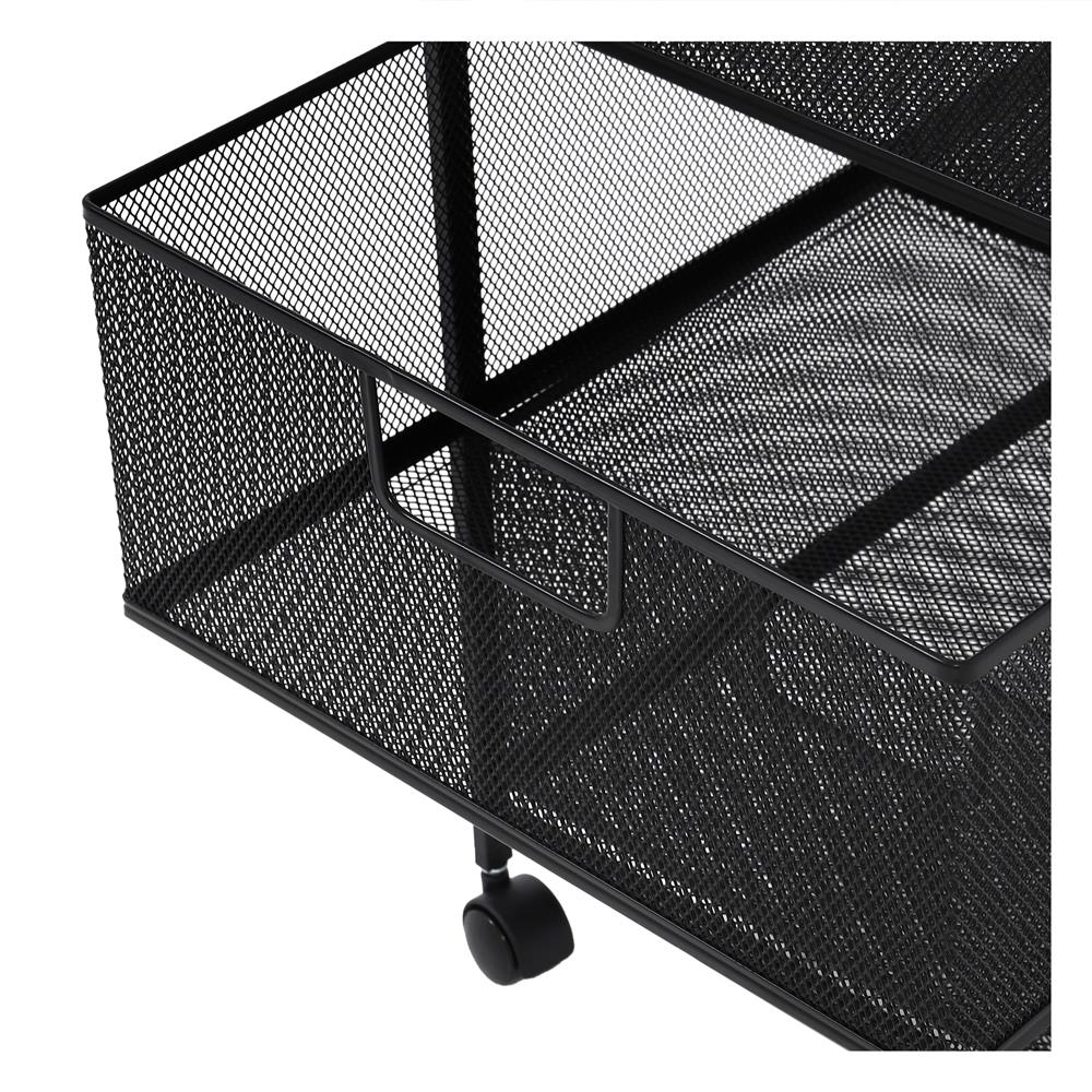 ชั้นลิ้นชักเหล็ก 3 ชั้น STACKO BILA 35.5x37.5x56 ซม. สีดำ