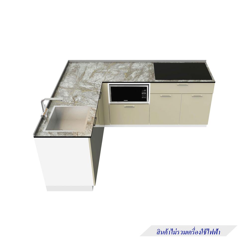 ครัวไม้สำเร็จ STARMARK CONTE BASE_L_H_L 220 ซม.