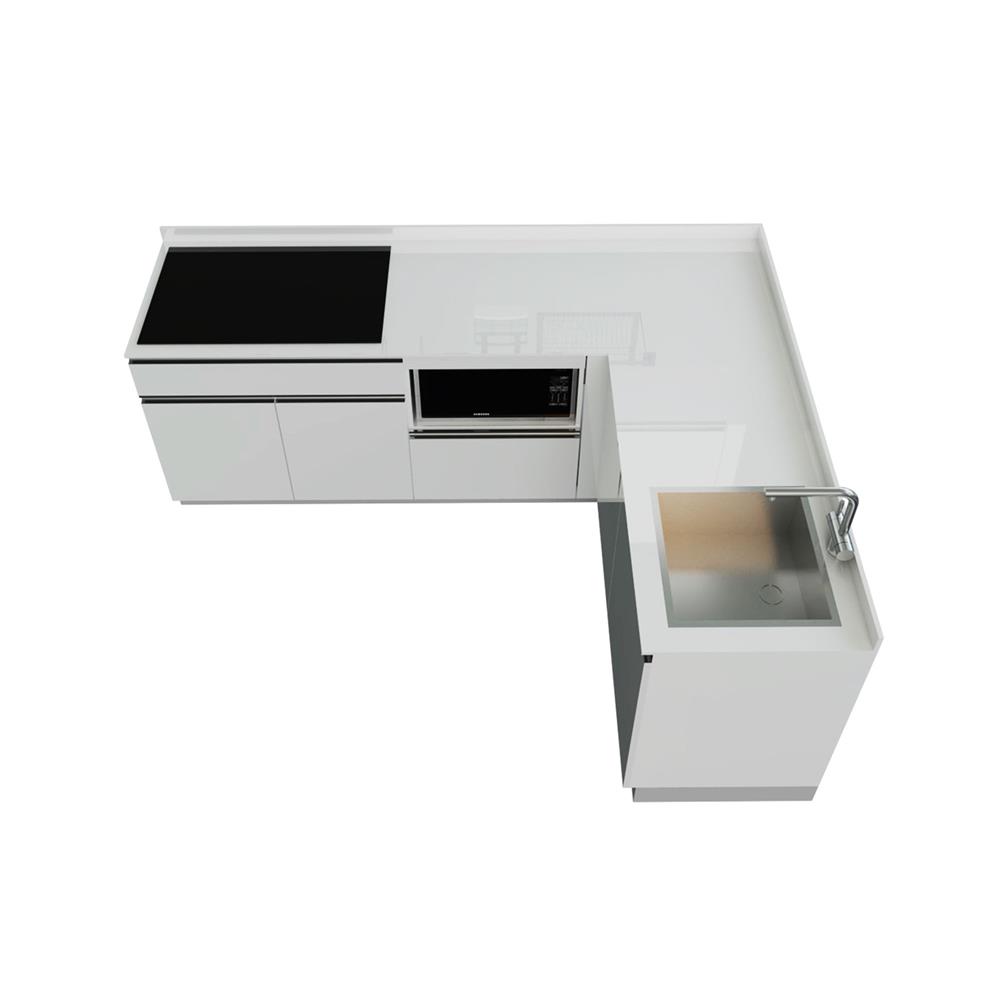 ครัวไม้สำเร็จ STARMARK BLANCE BASE_L_H_R 220 ซม.