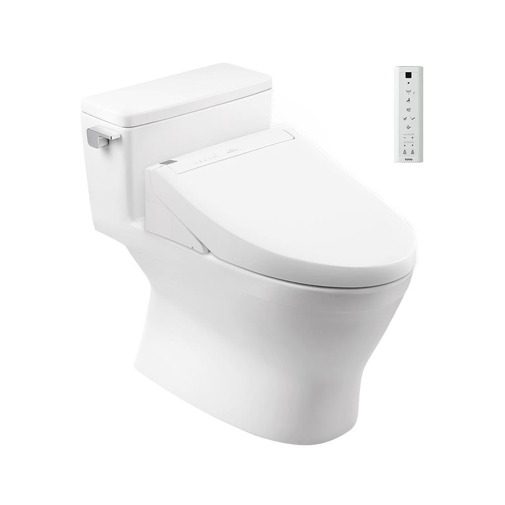 สุขภัณฑ์ 1 ชิ้น พร้อมฝาอัตโนมัติ TOTO CW188UW3R 3.8L สีขาว