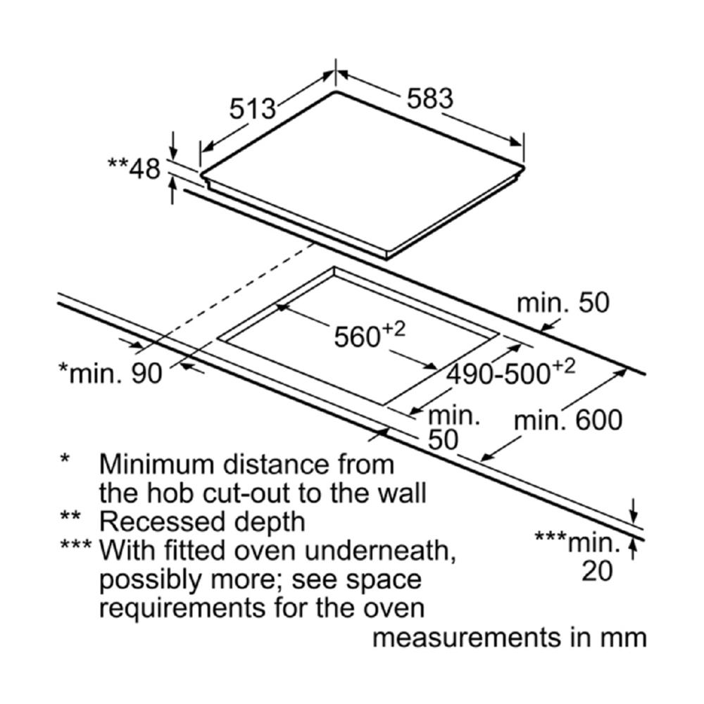 เตาฝังเซรามิก BOSCH PKE645CA2E 60 ซม.