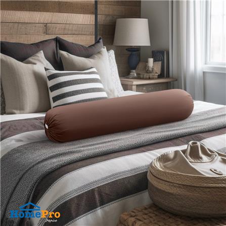 ปลอกหมอนข้าง ME LIVING MICROFIBER สีน้ำตาล_3