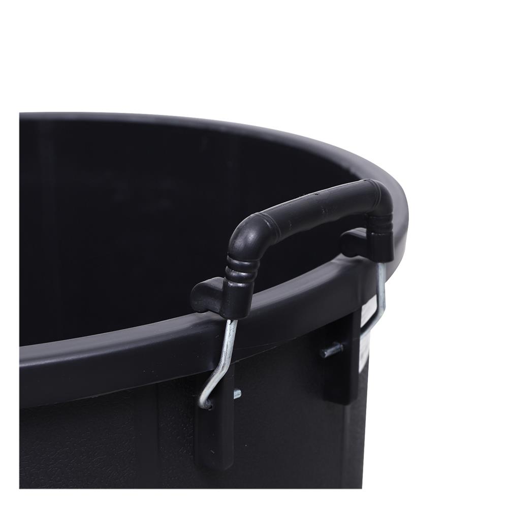 ถังน้ำกลมพร้อมฝา ME LIVING 71 ลิตร สีดำ