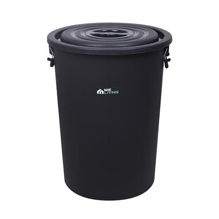 ถังน้ำกลมพร้อมฝา ME LIVING 71 ลิตร สีดำ_1