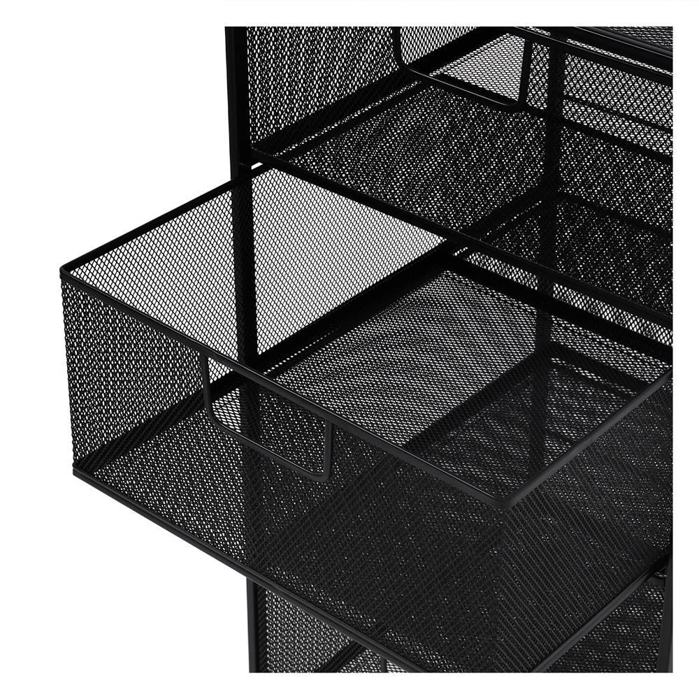 ชั้นลิ้นชักเหล็ก 4 ชั้น STACKO BILA 35.5x37.5x73 ซม. สีดำ