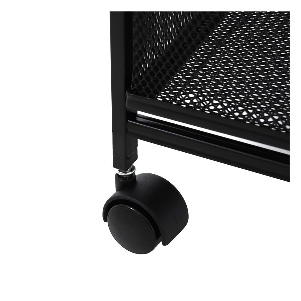 ชั้นลิ้นชักเหล็ก 4 ชั้น STACKO BILA 35.5x37.5x73 ซม. สีดำ