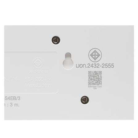 รางปลั๊กไฟ 4 ช่อง 4 สวิตซ์ HACO EJ-4S4EB/3 10A 3 ม._5