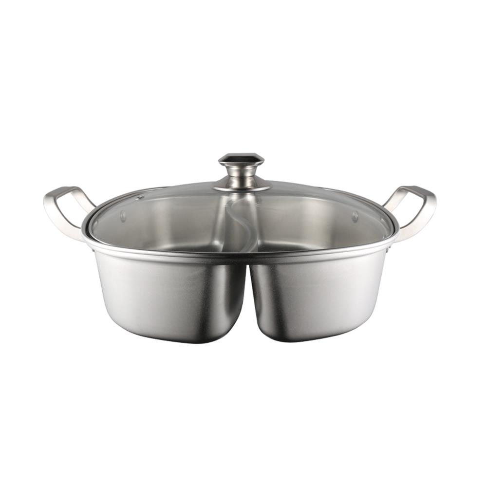 หม้อชาบูเหลี่ยม 32 ซม. KECH SHABU IH 2 ช่อง