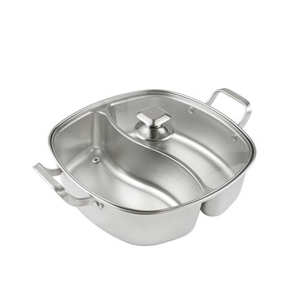 หม้อชาบูเหลี่ยม 32 ซม. KECH SHABU IH 2 ช่อง_1