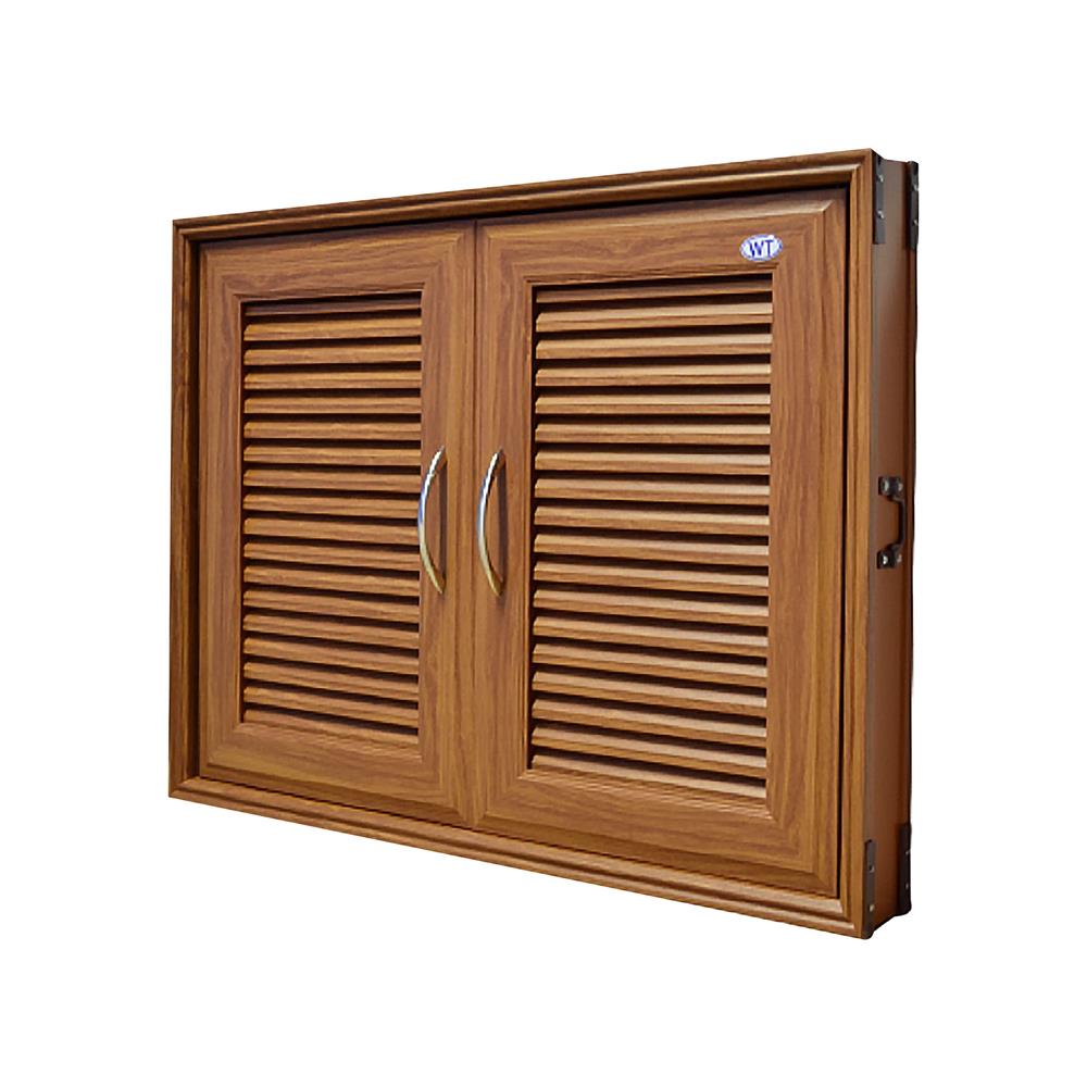 บานซิงค์คู่ WING WT-777 87x66 ซม. สีไม้สัก