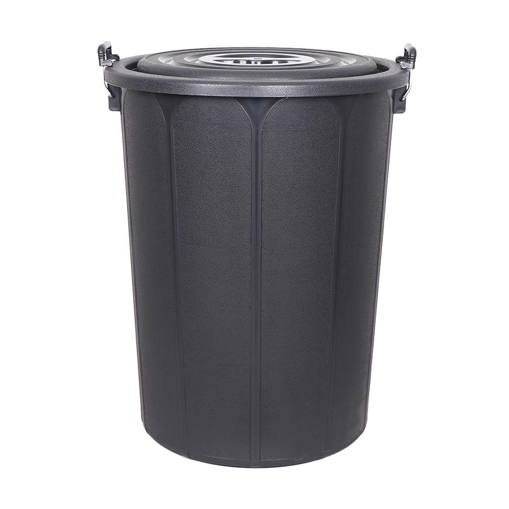 ถังน้ำกลมพร้อมฝา ME LIVING 118 ลิตร สีดำ