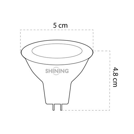 หลอด LED SHINING MR16 7 วัตต์ WARM WHITE GU5.3_6