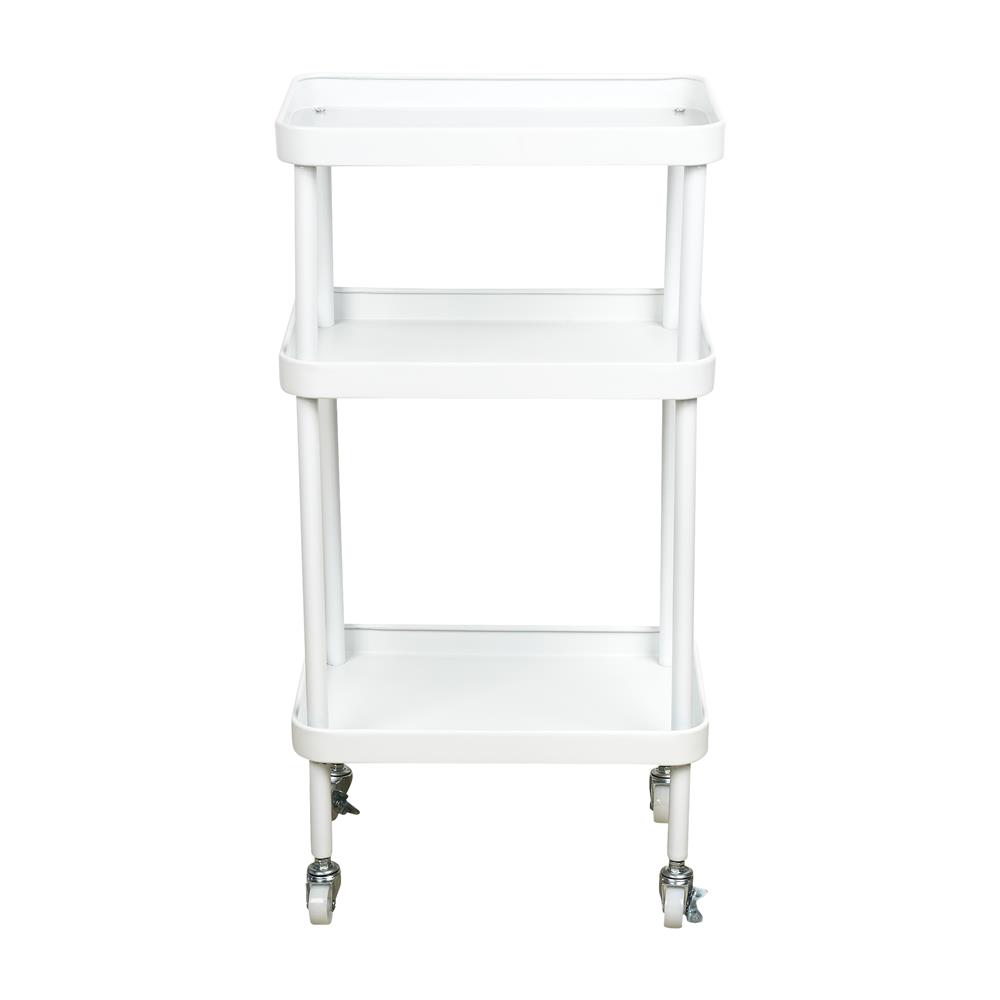 ชั้นวางของ 3 ชั้น มีล้อ STACKO DAISY 38x26x73 ซม. สีขาว