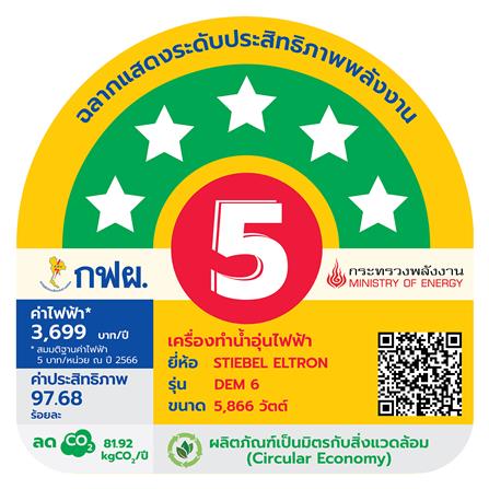 เครื่องทำน้ำร้อน STIEBEL DEM 6 6000 วัตต์ สีดำ_2