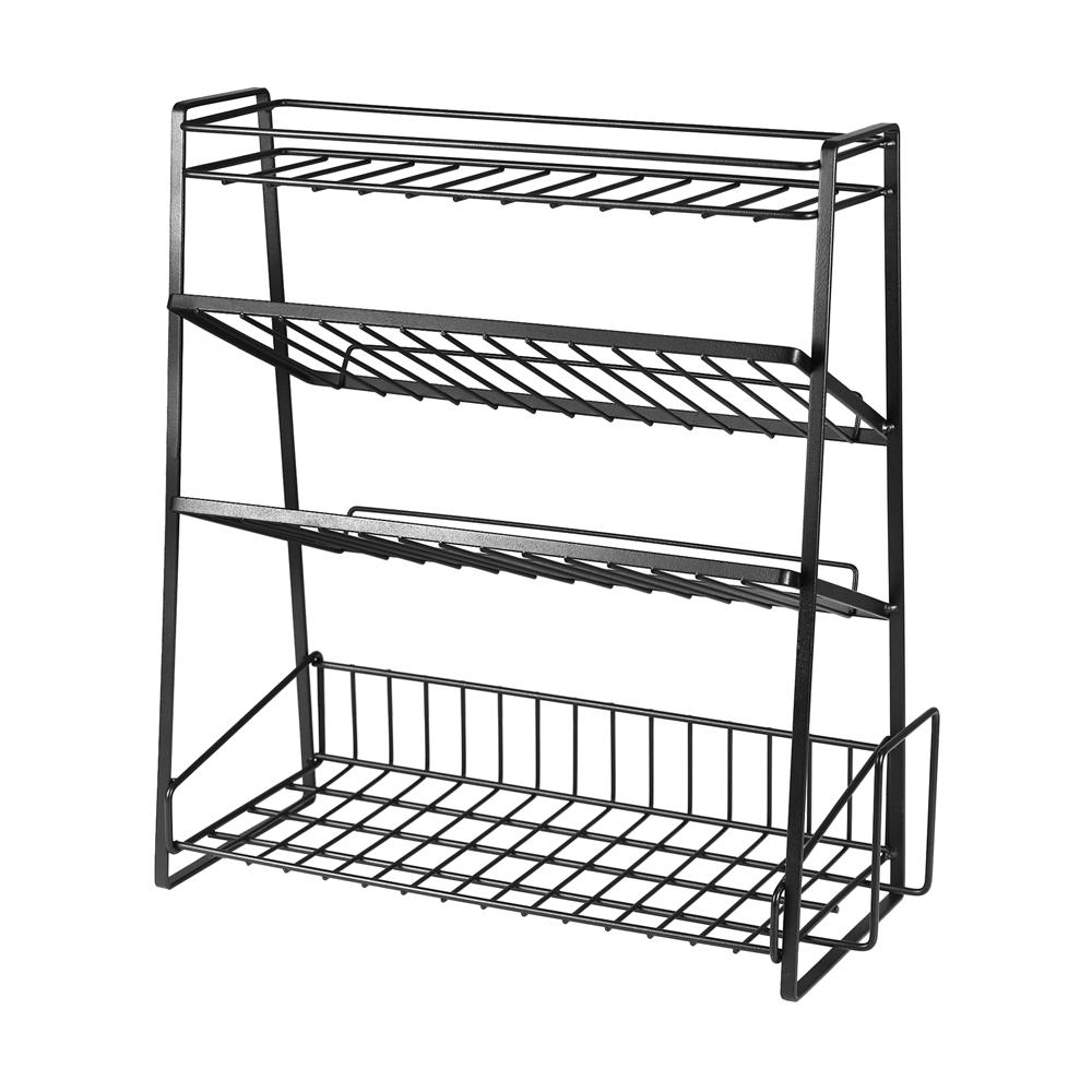 ชั้นวางเครื่องปรุง 4 ชั้น KECH MODISH สีดำ