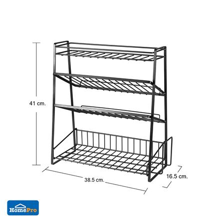 ชั้นวางเครื่องปรุง 4 ชั้น KECH MODISH สีดำ_5