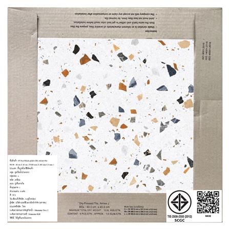 กระเบื้องพื้น 16x16 นิ้ว TARA พาสเทลราซโซ่ คัลเลอร์ฟูล PM 0.96 ตร.ม._6