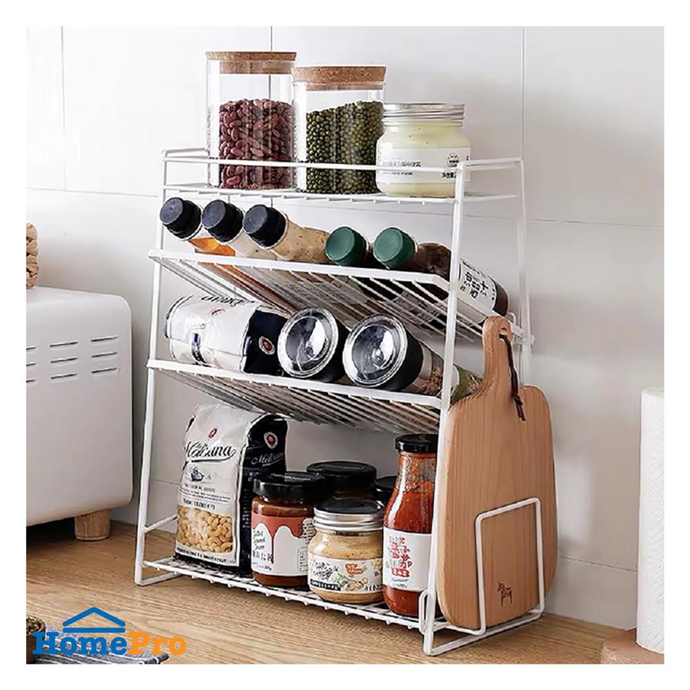 ชั้นวางเครื่องปรุง 4 ชั้น KECH MODISH สีขาว