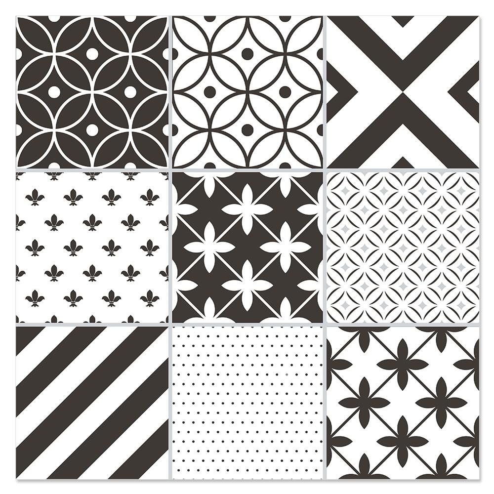 กระเบื้องพื้น 50x50 ซม. DURAGRES มอลลี่ ขาว ดำ A 1 ตร.ม.