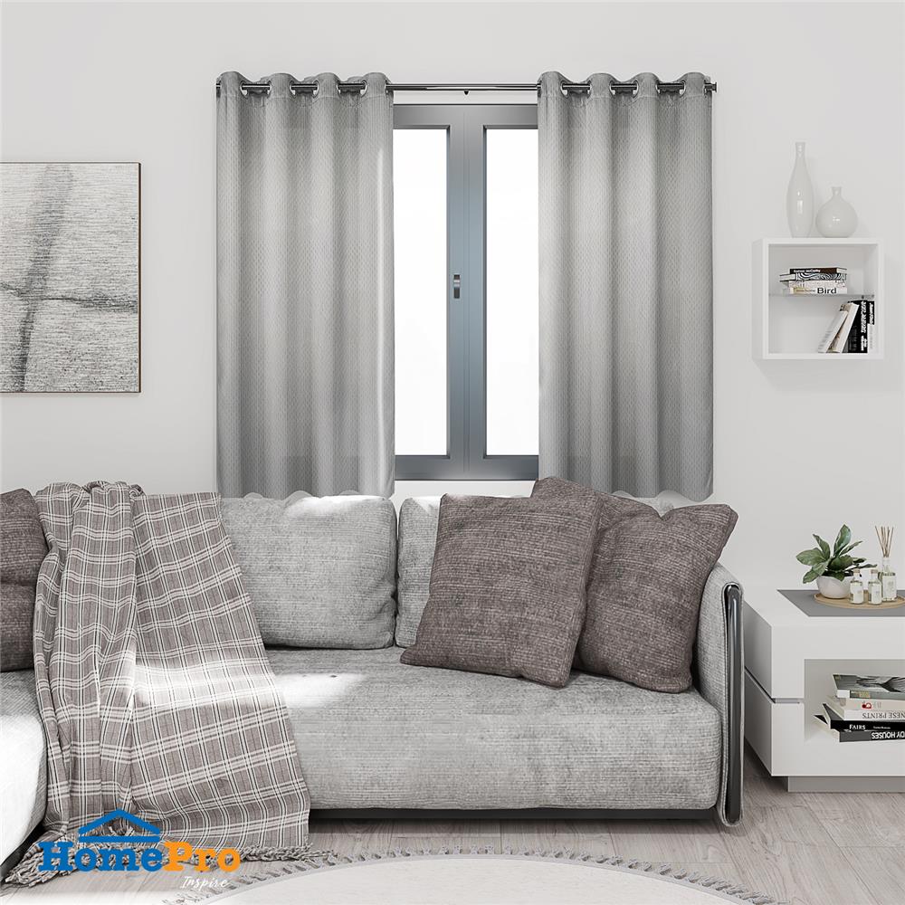ผ้าม่าน EYELET HOME LIVING STYLE KYLIE UV 130X160 ซม. สีเทา