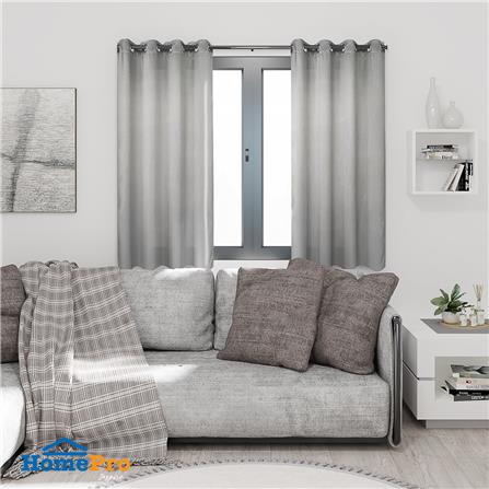 ผ้าม่าน EYELET HOME LIVING STYLE KYLIE UV 130X160 ซม. สีเทา_4