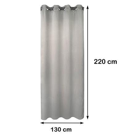 ผ้าม่าน EYELET HOME LIVING STYLE KYLIE UV 130X220 ซม. สีเทา_8