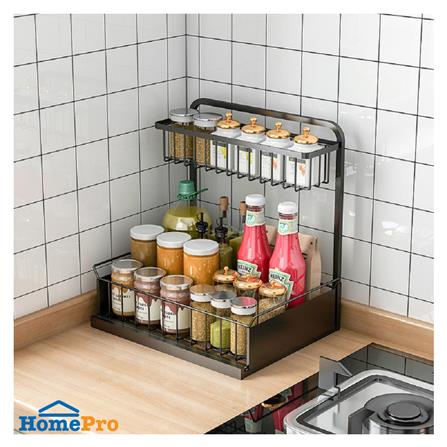 ชั้นวางเครื่องปรุง 2 ชั้น KECH MODISH สีดำ_3