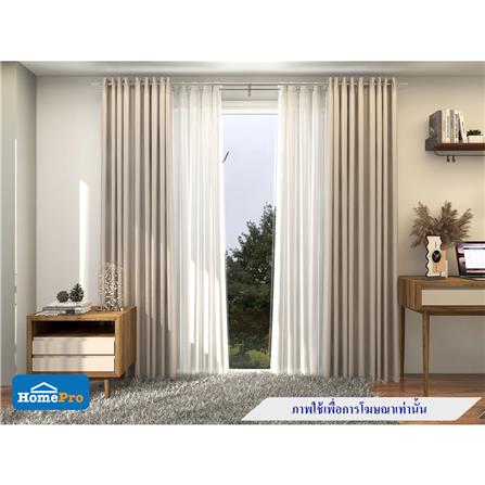 ผ้าม่าน EYELET HOME LIVING STYLE GAROS UV 140X220 ซม. สีครีม_7