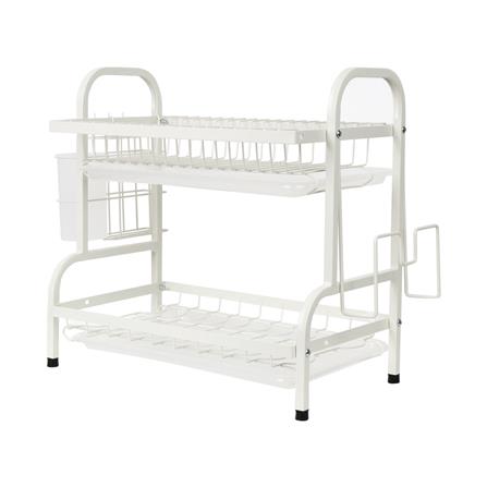 ชั้นคว่ำจาน 2 ชั้น พร้อมถาดรองน้ำ KECH MODISH สีขา...