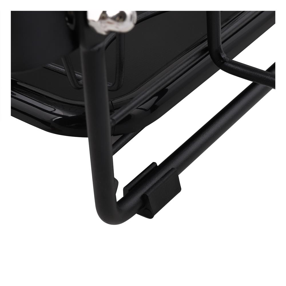 ชั้นคว่ำจาน 2 ชั้น พร้อมถาดรองน้ำและด้ามจับไม้ KECH MODISH สีดำ