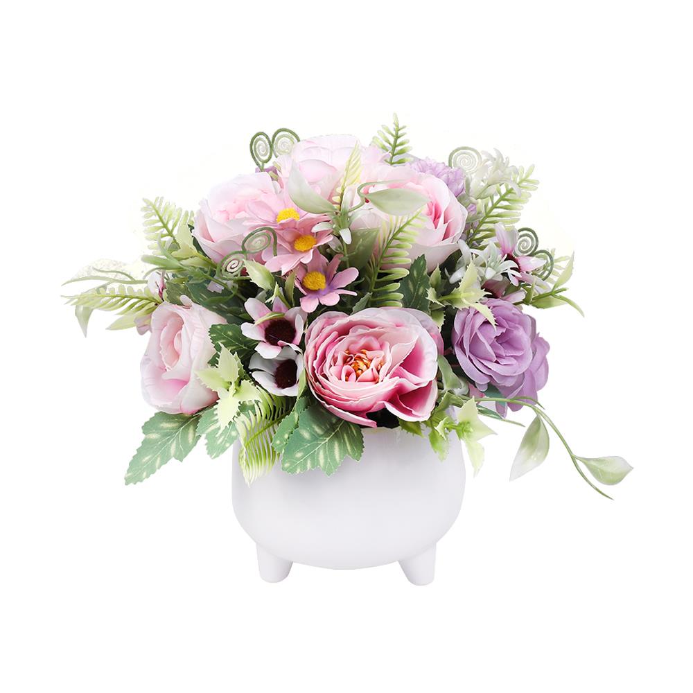 ดอกไม้ประดิษฐ์ในแจกัน ME LIVING CALLA สีม่วง