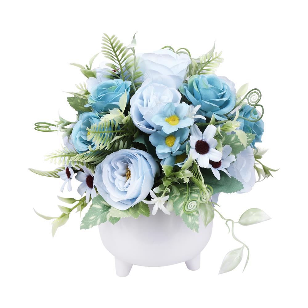 ดอกไม้ประดิษฐ์ในแจกัน ME LIVING CALLA สีฟ้า