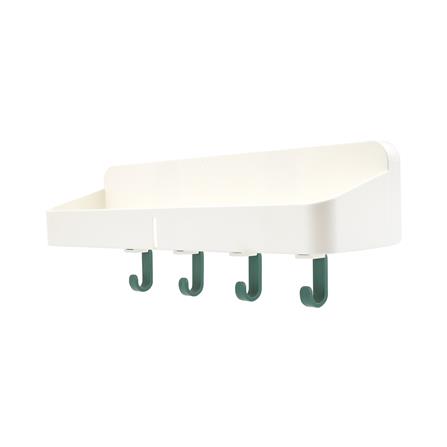 ชั้นติดผนังพร้อมตะขอ 4 ตะขอ KECH CHIC