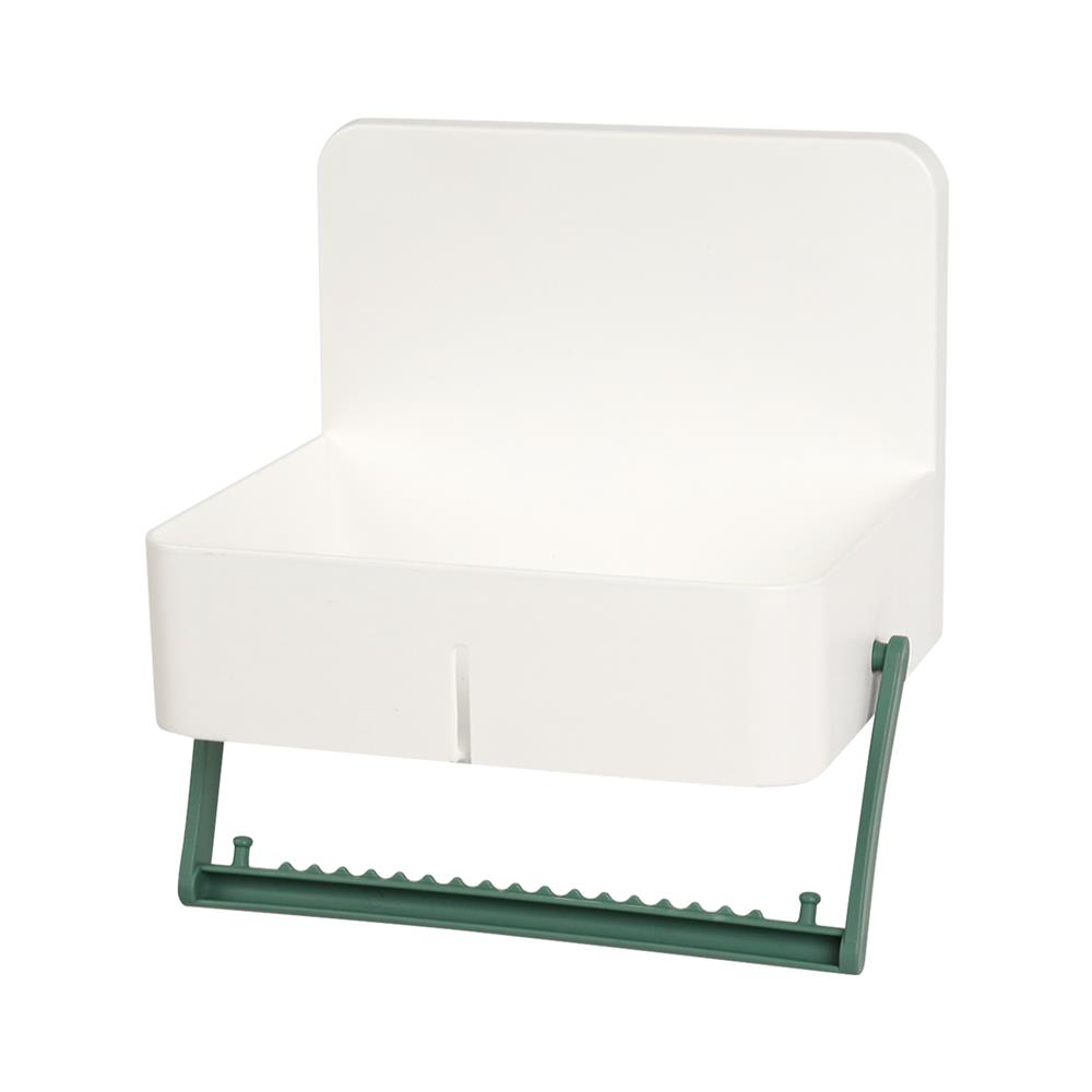 กล่องเก็บของติดผนังพร้อมที่แขวนผ้า KECH CHIC