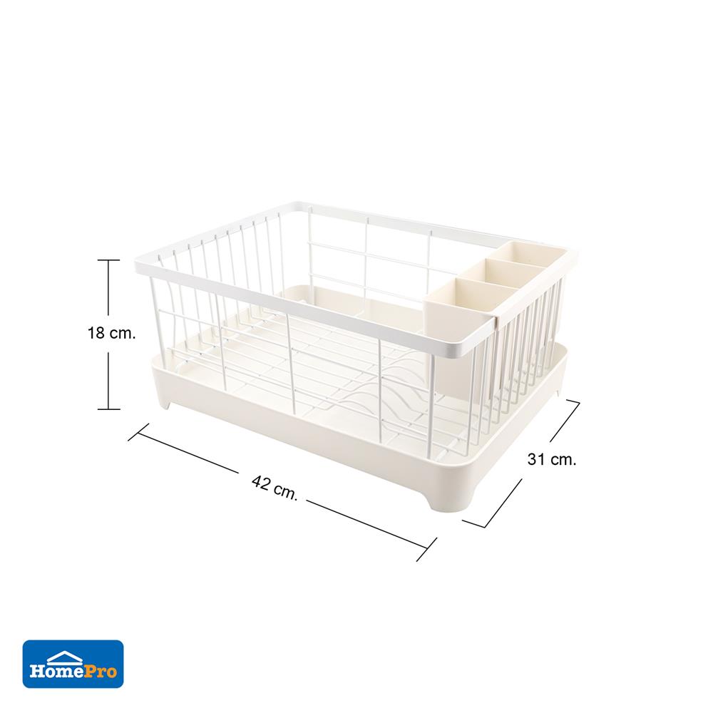 ชั้นคว่ำจานพร้อมถาดรอง KECH CHIC 42x31x18 ซม.