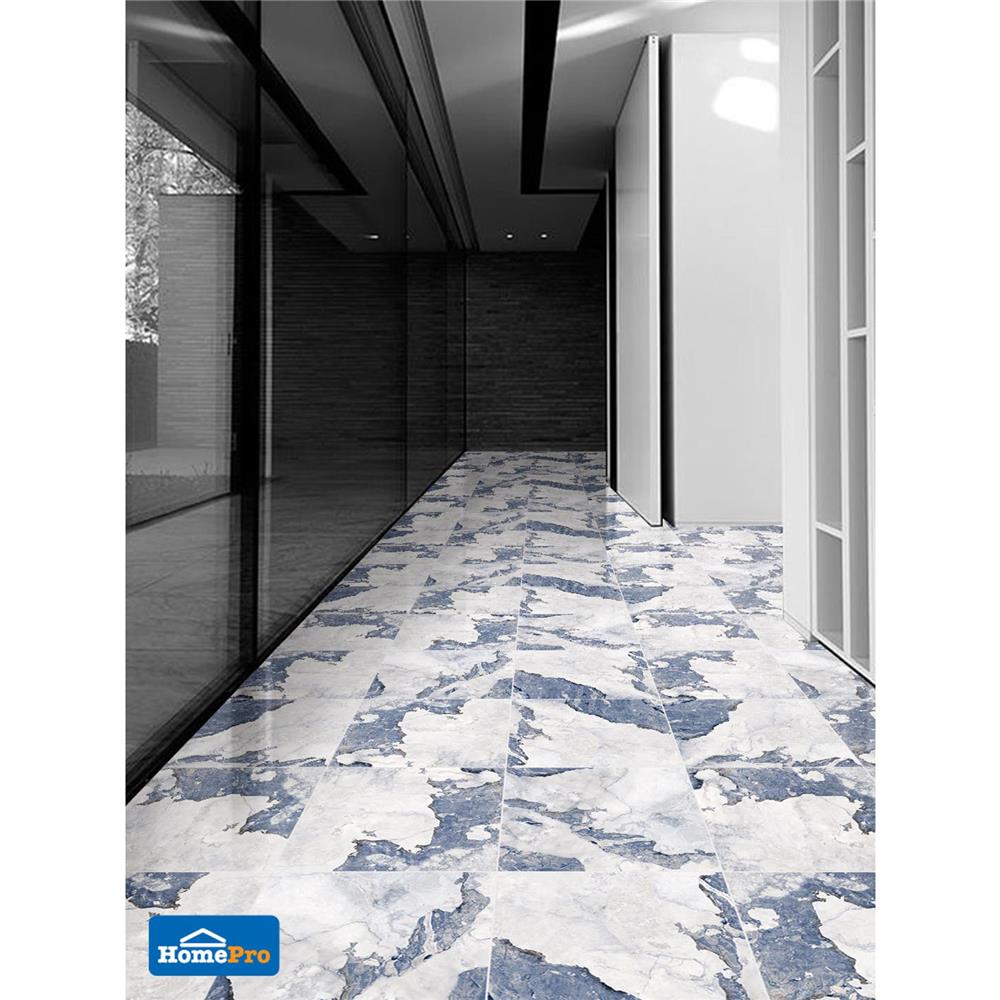 กระเบื้องพื้นพอร์ซเลน 60x60 ซม. TARA ฟลอส บลู A 1.44M2