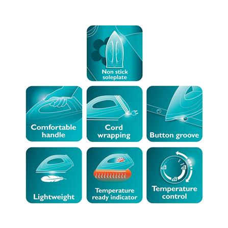 เตารีดแห้ง PHILIPS GC122/30 1.20 ปอนด์_4