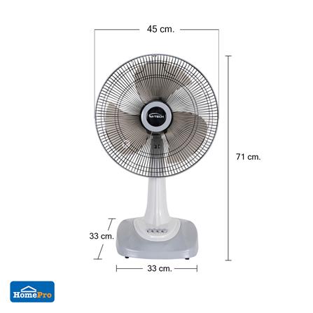 พัดลมตั้งโต๊ะ 16 นิ้ว M-TECH CF-4163 สีเทา_5
