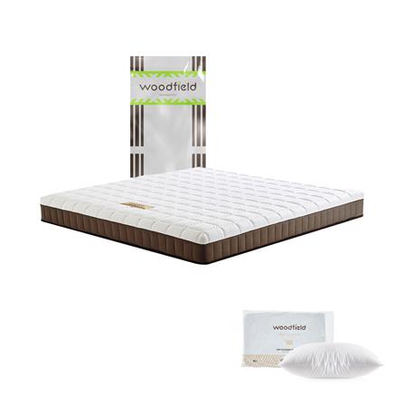 ที่นอน 5 ฟุต WOODFIELD E-HYBRID II พร้อมหมอนหนุน 2 ชิ้น_0