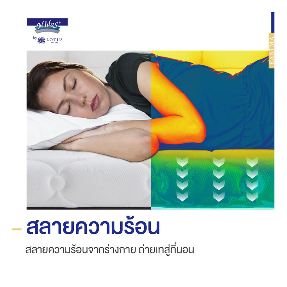 ที่นอน 3.5 ฟุต MIDAS EASTMA 1000 พร้อมหมอนหนุน 1 ชิ้น