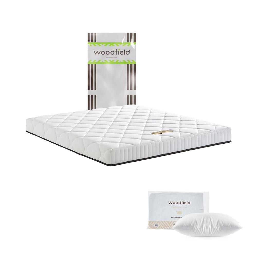 ที่นอน 6 ฟุต WOODFIELD E-HYBRID I พร้อมหมอนหนุน 2 ชิ้น