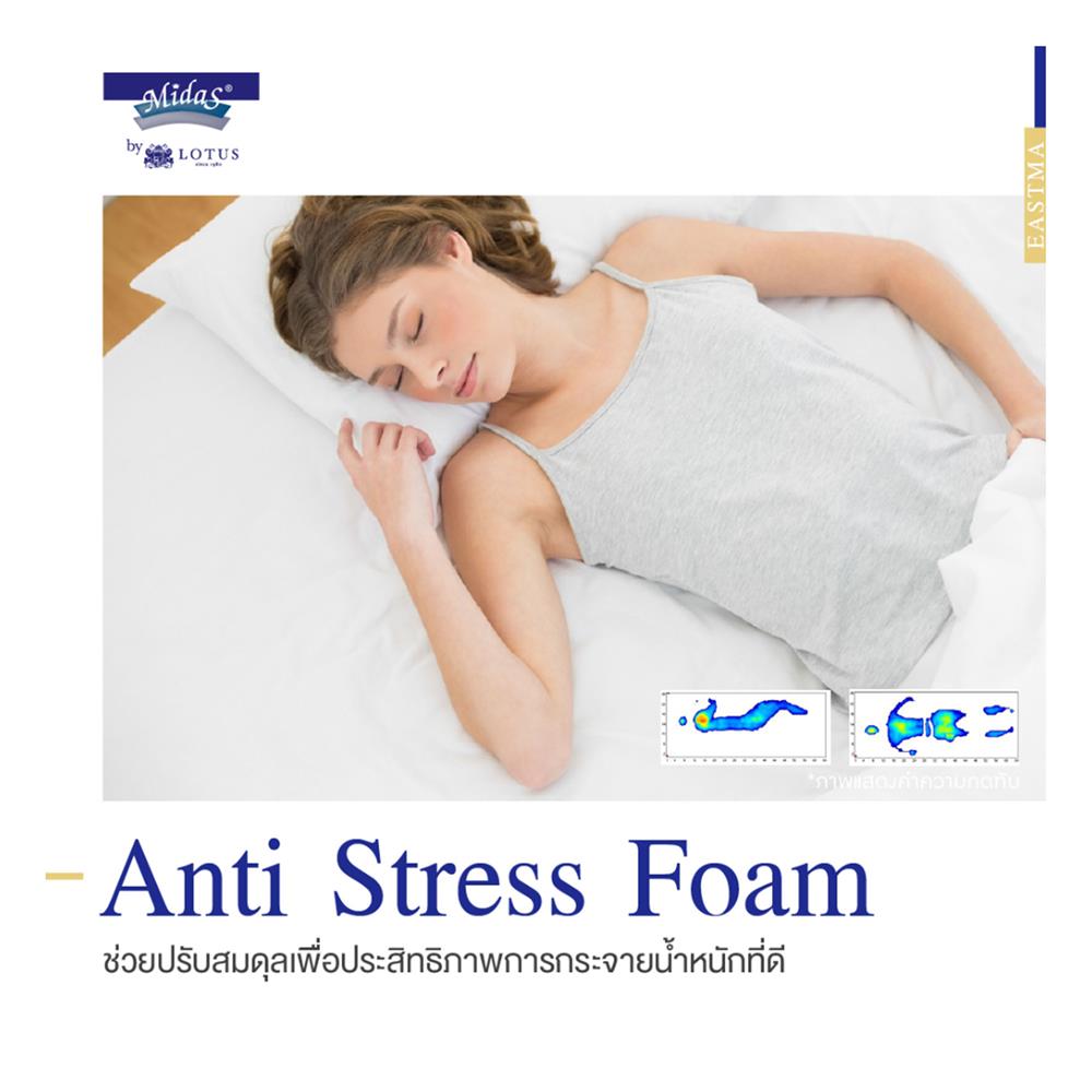 ที่นอน 6 ฟุต MIDAS EASTMA 1000 พร้อมหมอนหนุน 2 ชิ้น