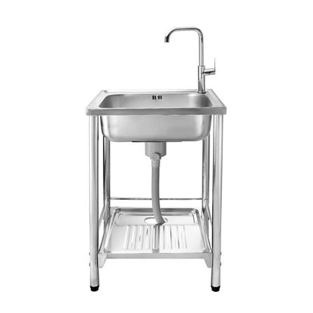 ซิงค์ขาตั้ง 1 หลุม MEX PSB55ML สีเงิน_1