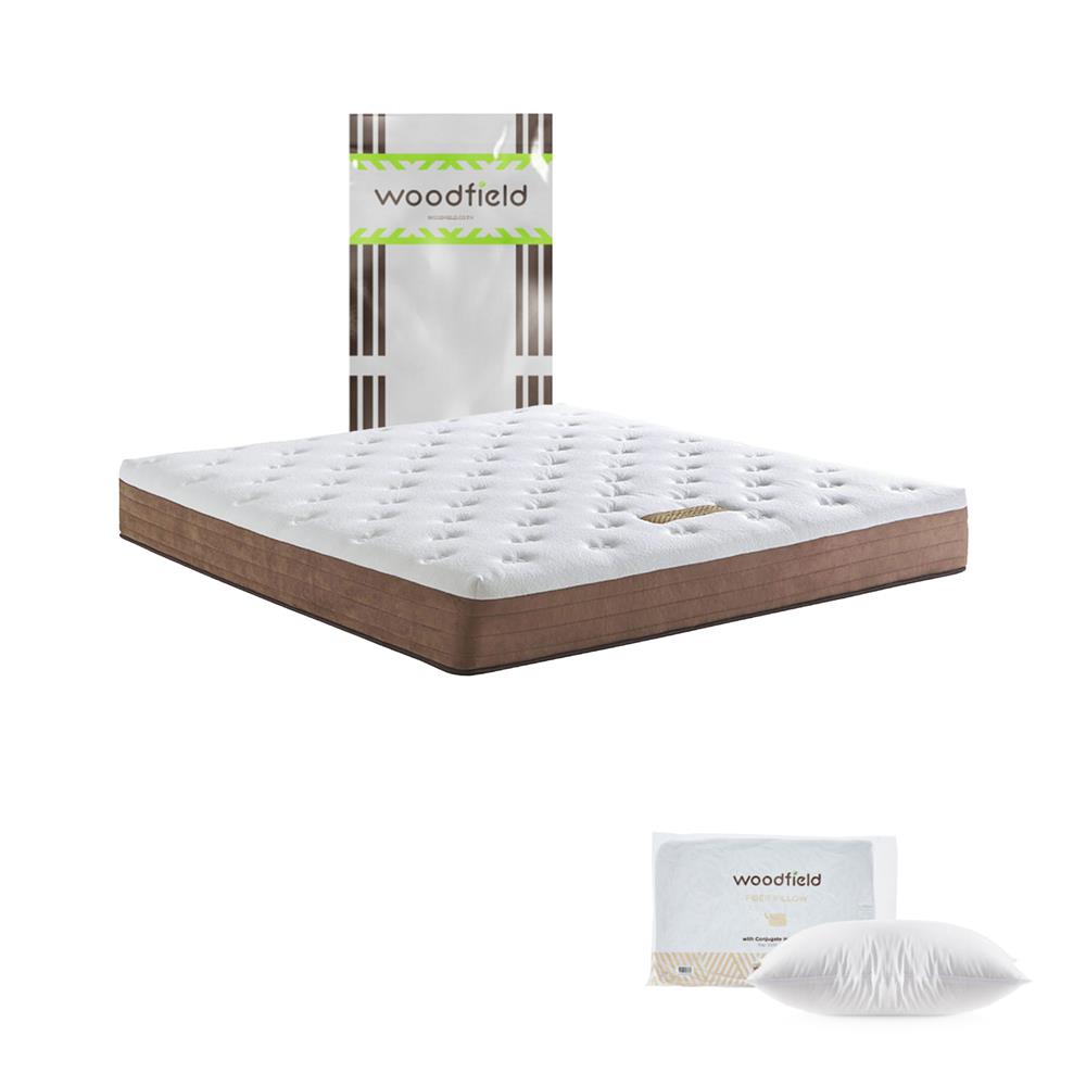 ที่นอน 5 ฟุต WOODFIELD E-HYBRID III พร้อมหมอนหนุน 2 ชิ้น