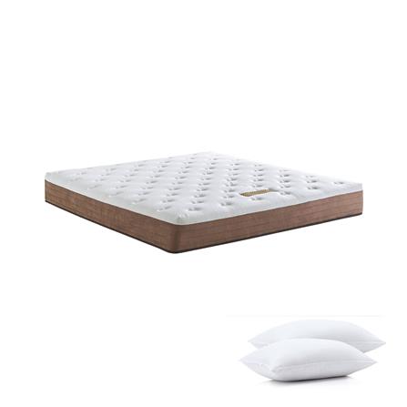 ที่นอน 6 ฟุต WOODFIELD E-HYBRID III พร้อมหมอนหนุน 2 ชิ้น