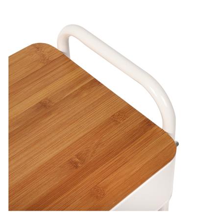 ชั้นวางของ 3 ชั้น มีล้อ STACKO TOAST 44.3x30.5x79.5 ซม. สีครีม_2