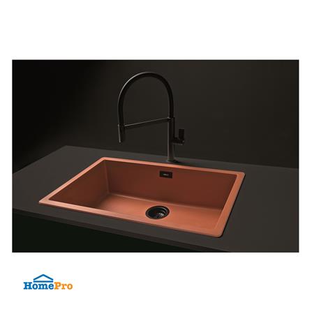 ซิงค์ฝัง 1 หลุม METRIX TEM100CY สีส้มอิฐ_1