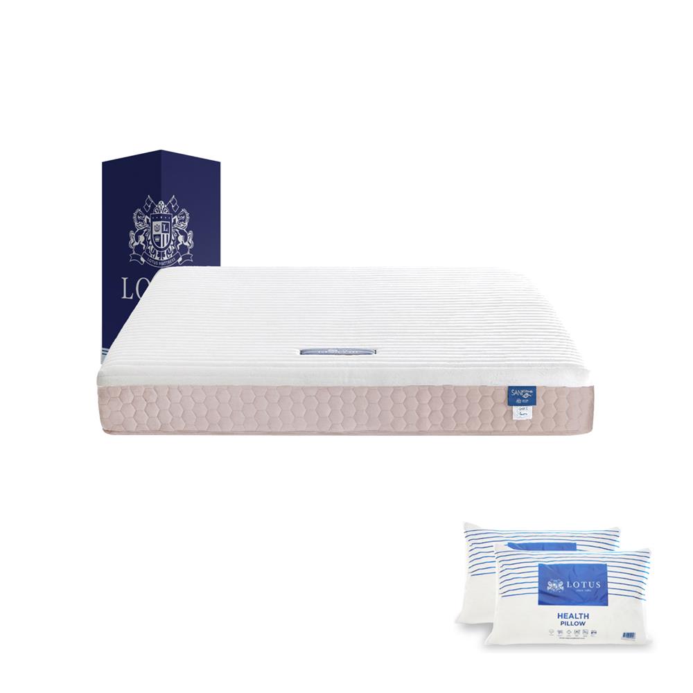 ที่นอน 5 ฟุต LOTUS I-LATEX III (พร้อมหมอนหนุน 2 ชิ้น)