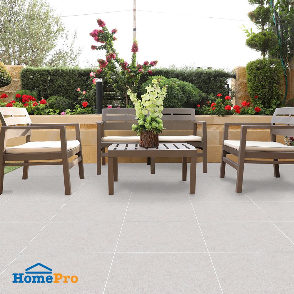 กระเบื้องพื้นพอร์ซเลน 60x60 ซม. CERGRES อเล็กซี่ ไลท์เกรย์ A 1.44 ตร.ม.