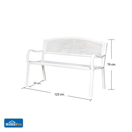 ม้านั่งสนาม SPRING PEARLA สีขาว_6